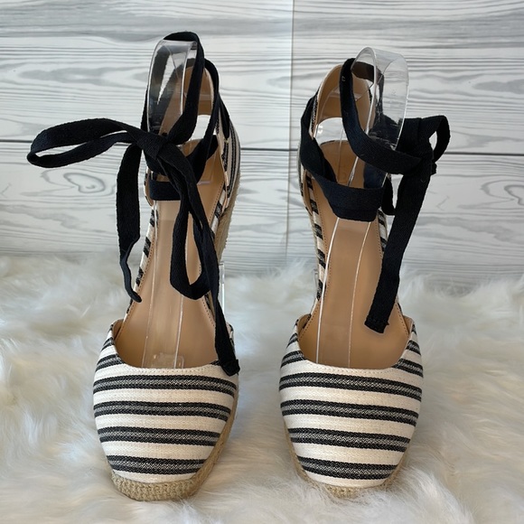 J. Crew Shoes - J. Crew Stripped Espadrille Wedges